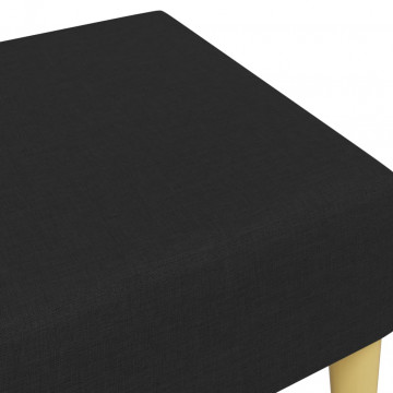 Taburet, negru, 77x55x31 cm, material textil - Img 5