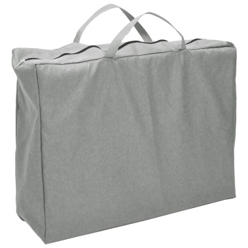 Țarc pentru copii cu saltea, gri deschis, pânză textil - Img 7