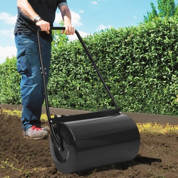 Tăvălug de gazon, negru, 63 cm, 50 L - Img 1