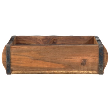 Tăvi 4 buc 31x29x10 cm Lemn Solid Recuperat - Img 4