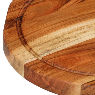 Tocător, Ø30x2,5 cm, lemn masiv de acacia - Img 5