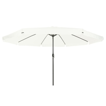 Umbrela de grădină ø395x245 cm Alb nisip - Img 3