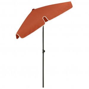 Umbrelă de plajă, cărămiziu, 180x120 cm - Img 5