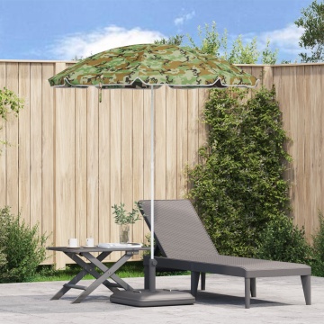 Umbrelă de plajă cu Țeavă din Aluminiu Camuflaj 240 cm - Img 1