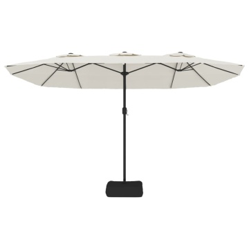 Umbrelă de soare cu două capete, alb nisipiu, 449x245 cm - Img 4