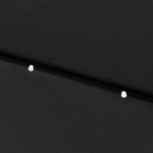 Umbrelă de soare cu stâlp din oțel & LED-uri, negru, 2x3 m - Img 3
