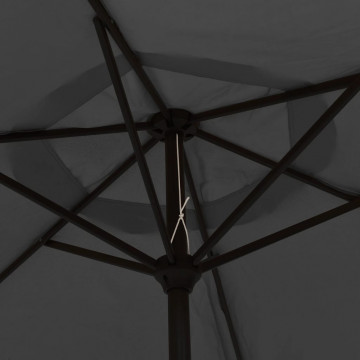 Umbrelă de soare de exterior, stâlp din metal, 300 cm, antracit - Img 8