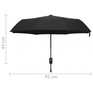 Umbrelă pliabilă automată, negru, 95 cm - Img 5