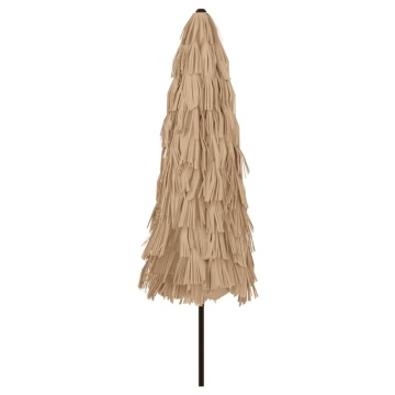 Umbrelă soare de grădină cu stâlp din oțel, maro 324x324x247 cm - Img 5