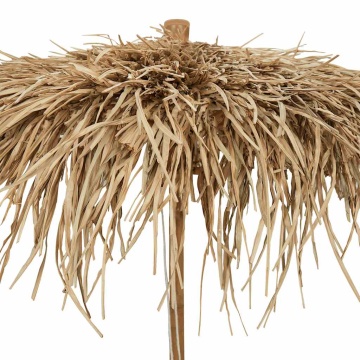 Umbrelă Tiki cu baldachin din frunze de banană 150 cm bambus - Img 5