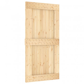 Ușă „NARVIK”, 100x210 cm, lemn masiv de pin - Img 2