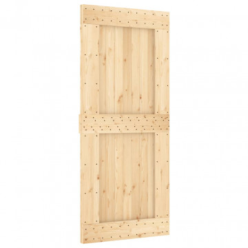 Ușă „NARVIK”, 90x210 cm, lemn masiv de pin - Img 2