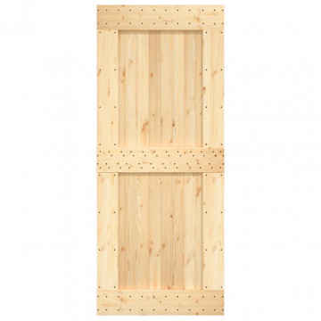 Ușă, 95x210 cm, lemn masiv de pin - Img 8