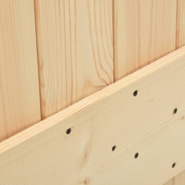 Ușă glisantă cu set de feronerie 70x210 cm, lemn masiv de pin - Img 8