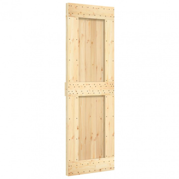 Ușă glisantă cu set de feronerie 70x210 cm, lemn masiv de pin - Img 3