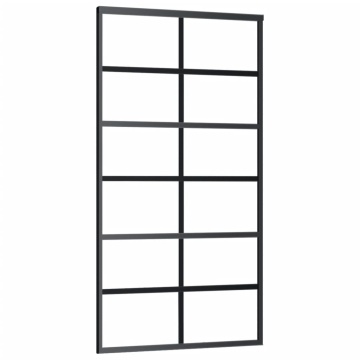 Ușă glisantă cu set feronerie, 102x205 cm, sticlă ESG/aluminiu - Img 3