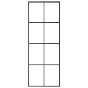 Ușă glisantă cu set feronerie, 76x205 cm, sticlă ESG/aluminiu - Img 8