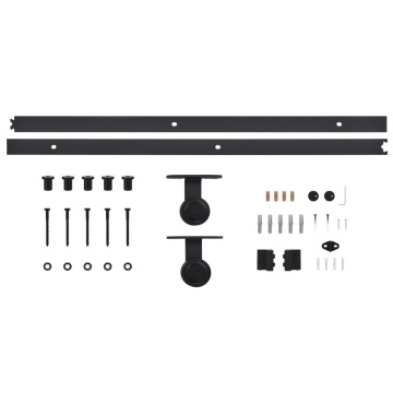 Ușă glisantă cu set feronerie, 80 x 210 cm, lemn masiv de pin - Img 7