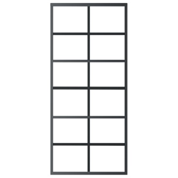Ușă glisantă cu set feronerie, 90x205 cm, sticlă ESG/aluminiu - Img 4