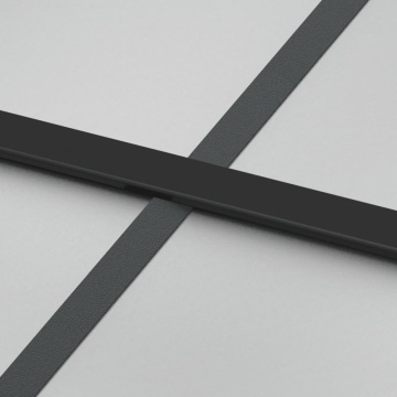 Ușă glisantă, negru, 102,5x205 cm, sticlă securizată/aluminiu - Img 5