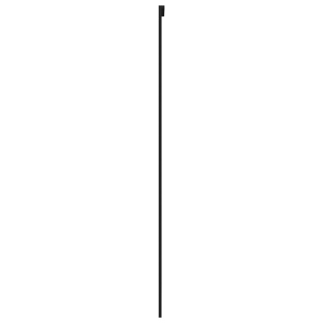 Ușă glisantă, negru, 90x205 cm, sticlă securizată și aluminiu - Img 8