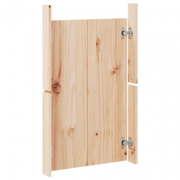 Uși de bucătărie de exterior 2 buc., 50x9x82 cm, lemn masiv pin - Img 6