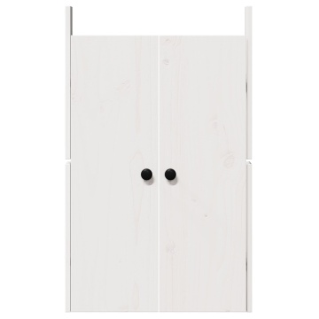 Uși pentru bucătării exterioare Alb 50x9x82 cm Lemn masiv de pin - Img 4