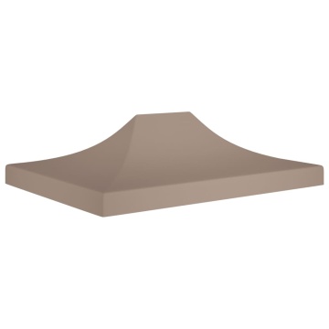 Acoperiș cort de petrecere, gri taupe, 4,5 x 3 m, 270 g/m² - Img 1