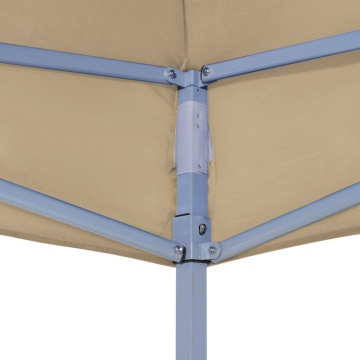 Acoperiș pentru cort de petrecere, bej, 3 x 3 m, 270 g/m² - Img 4