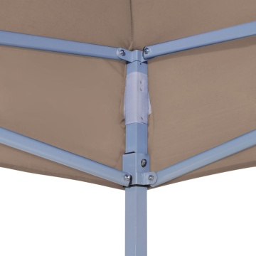 Acoperiș pentru cort de petrecere, gri taupe, 2 x 2 m, 270 g/m² - Img 4