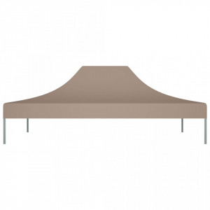 Acoperiș pentru cort de petrecere, gri taupe, 4 x 3 m, 270 g/m² - Img 3