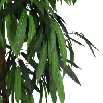 Arbore de mango artificial 1050 de frunze 200 cm verde - Img 3