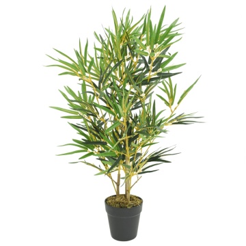 Arbore din bambus artificial 368 de frunze 80 cm verde - Img 1
