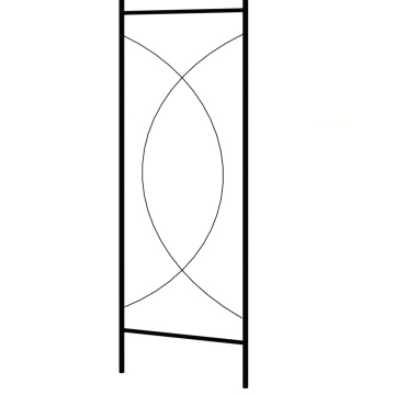 Arcadă de grădină, negru, 150 x 34 x 240 cm, fier - Img 4