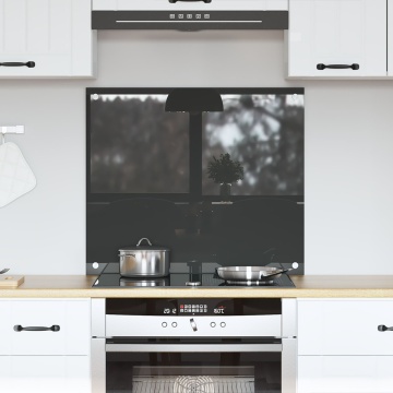 Backsplash pentru Bucătărie Gri Întunecat 70x60x0,6 cm Sticlă Temperată - Img 1