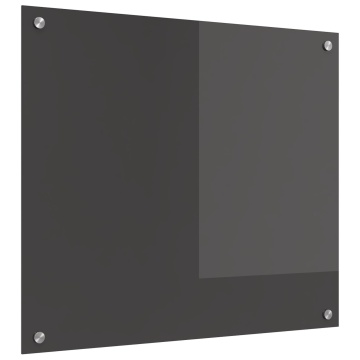 Backsplash pentru Bucătărie Gri Întunecat 70x60x0,6 cm Sticlă Temperată - Img 2