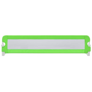 Balustradă de protecție pat copii, verde, 180x42 cm, poliester - Img 3