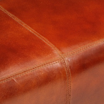 Bancă Bok gimnastică maro 110cm piele naturală/lemn masiv mango - Img 5