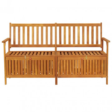 Bancă de depozitare, 148 cm, lemn masiv de acacia - Img 2