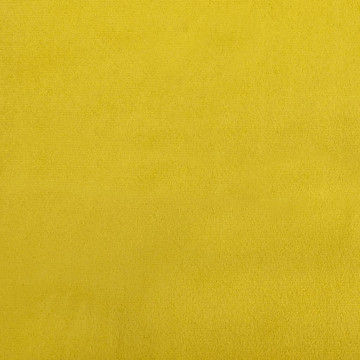 Bancă, galben, 108x79x79 cm, catifea - Img 6