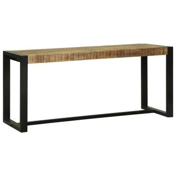 Bancă Maro Lemn de mango 100 x 35 x 45 cm Durabilă Bancă de hol - Img 3