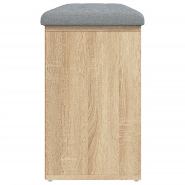 Bancă pentru pantofi stejar sonoma 102x32x50 cm lemn prelucrat - Img 5