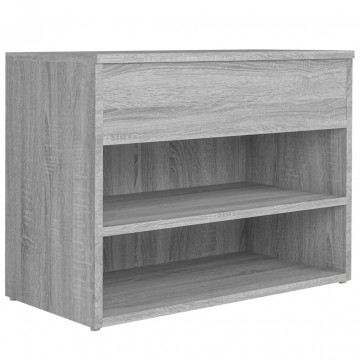 Bancă pentru pantofi stejar sonoma 60x30x45 cm lemn prelucrat - Img 8