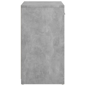 Banchetă pantofar, gri beton, 94,5x31x57 cm, lemn prelucrat - Img 4