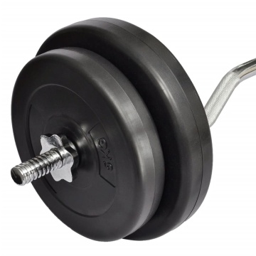 Bară ondulată cu greutăți, 30 kg - Img 3