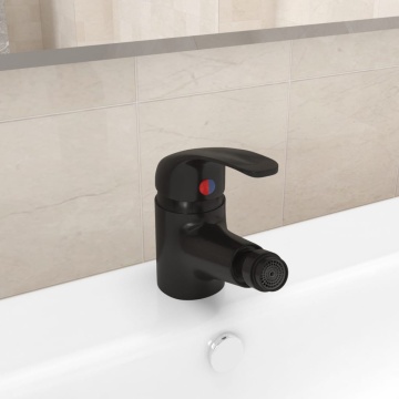 Baterie mixer pentru bideu baie, negru, 13x12 cm - Img 1