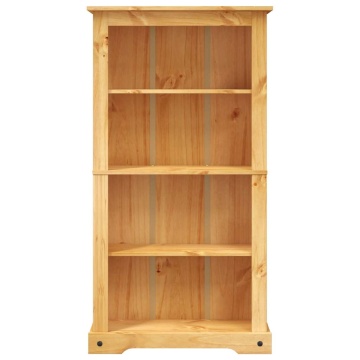 Bibliotecă 4 rafturi pin, stil mexican Corona 80x29x150 cm - Img 3