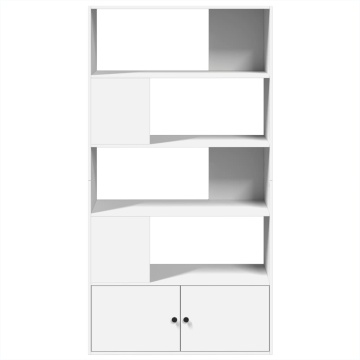 Bibliotecă, alb, 100x36x189 cm, lemn prelucrat - Img 3