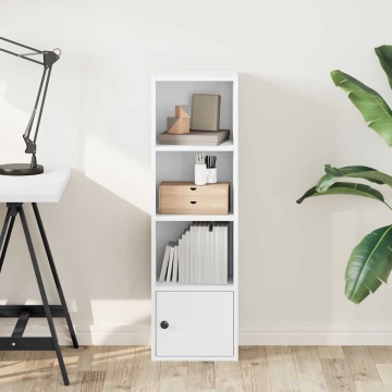 Bibliotecă, alb, 31x24x102 cm, lemn prelucrat - Img 3