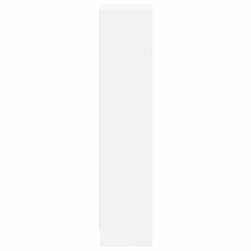 Bibliotecă, alb, 40x24x109 cm, lemn prelucrat - Img 8